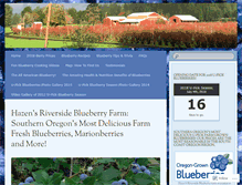Tablet Screenshot of hazensblueberries.com